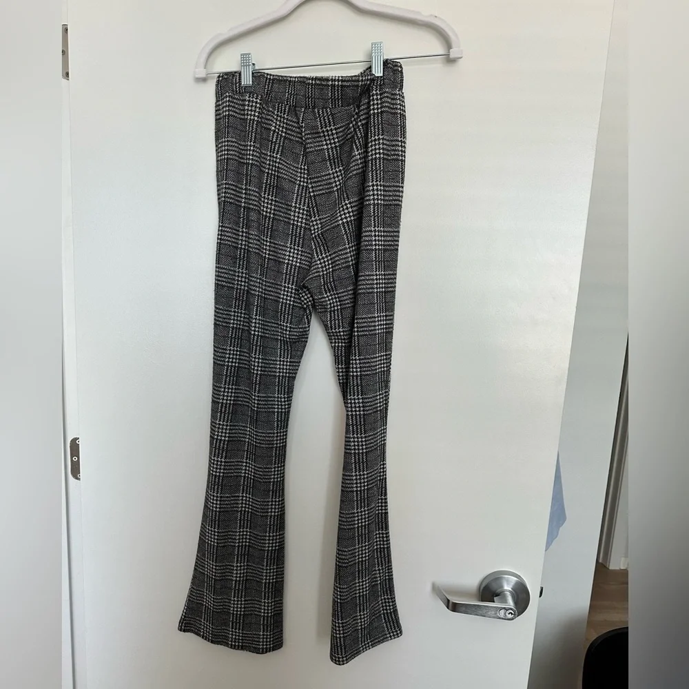 Silence + Noise plaid boot leg wool pants - Picture 5 of 5